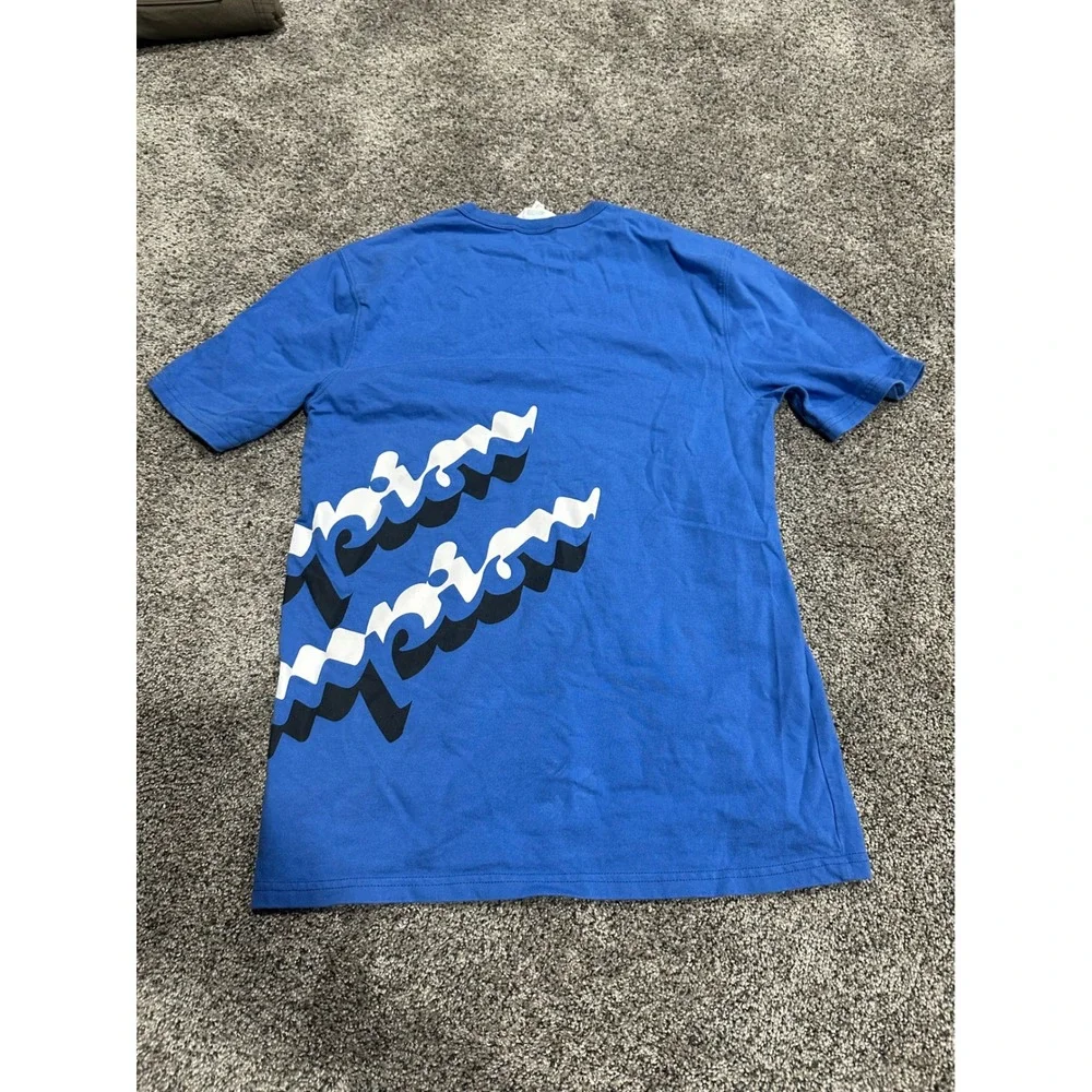 Champion Mens Heritage Graphic T-Shirt Royal Blue Wrap Around Logo Size Medium - Picture 2 of 3